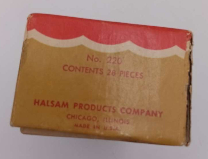 Vintage Halsam Crown Dominoes No 220 Set 1950s Milton Bradley 27/28 Pieces 1950s