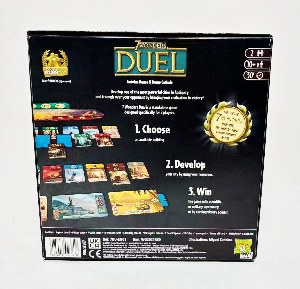 Board Game Bundle Lot of 5 Catan Duel Citadels Chess Checkers Go Game Complete