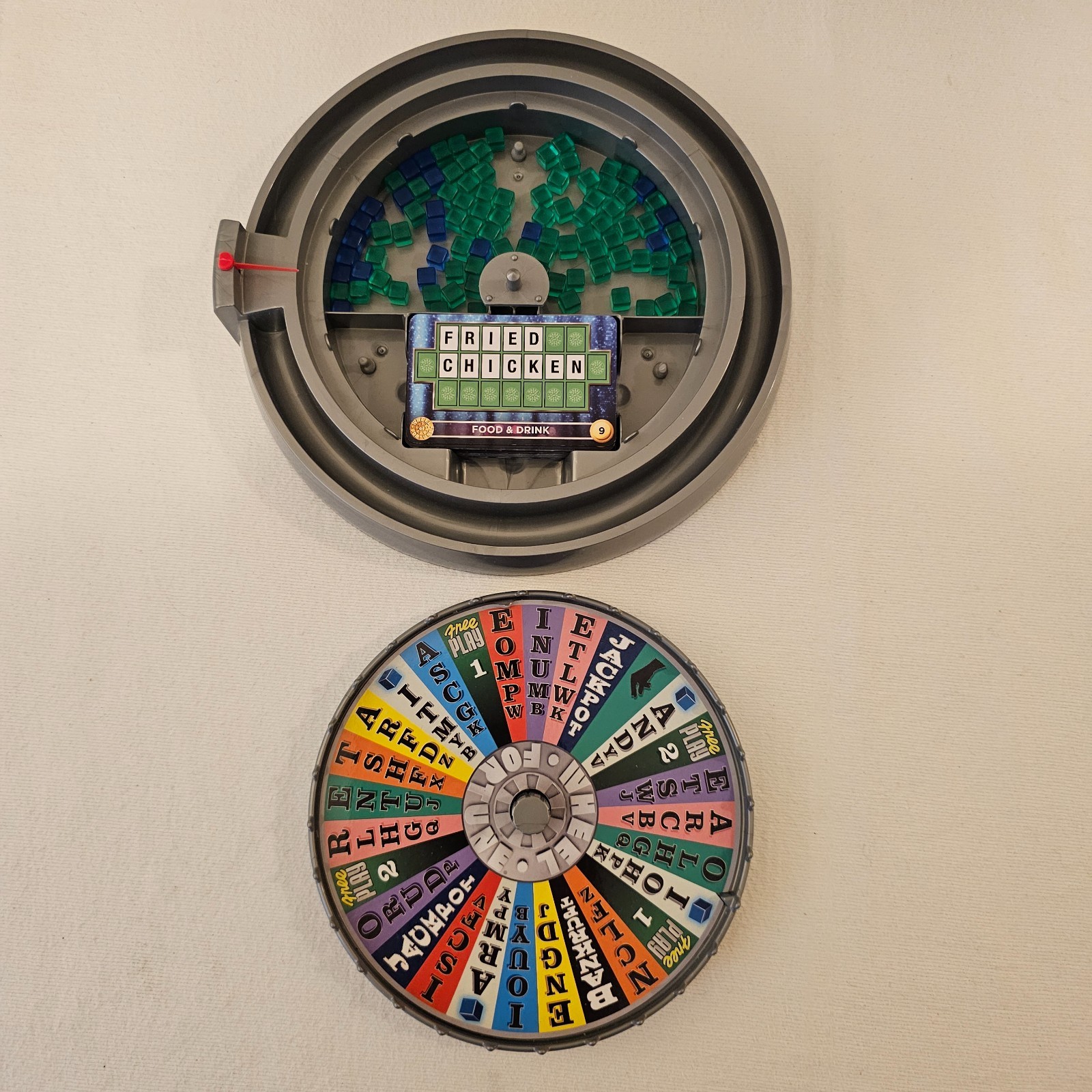 Wheel of Fortune Bingo tabletop game Spinning Wheel for a Chance to Win