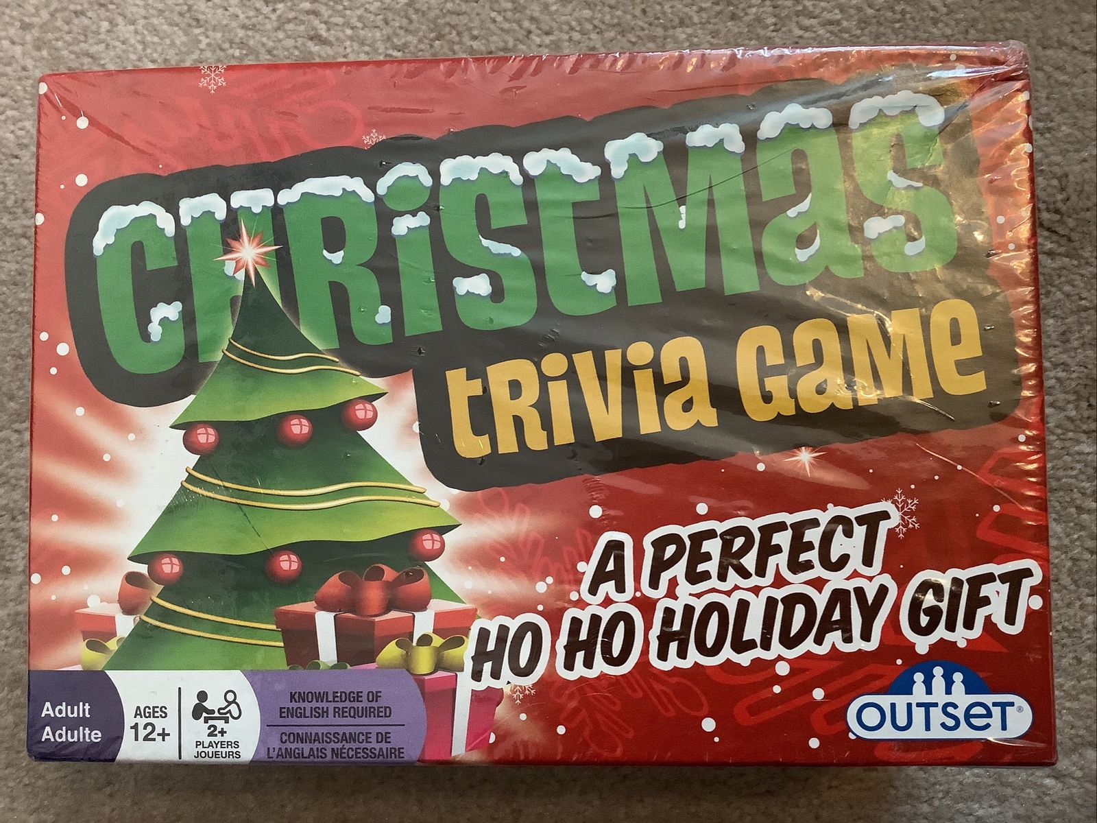Christmas Trivia Game by Outset Holiday Gift Ages 12 and up