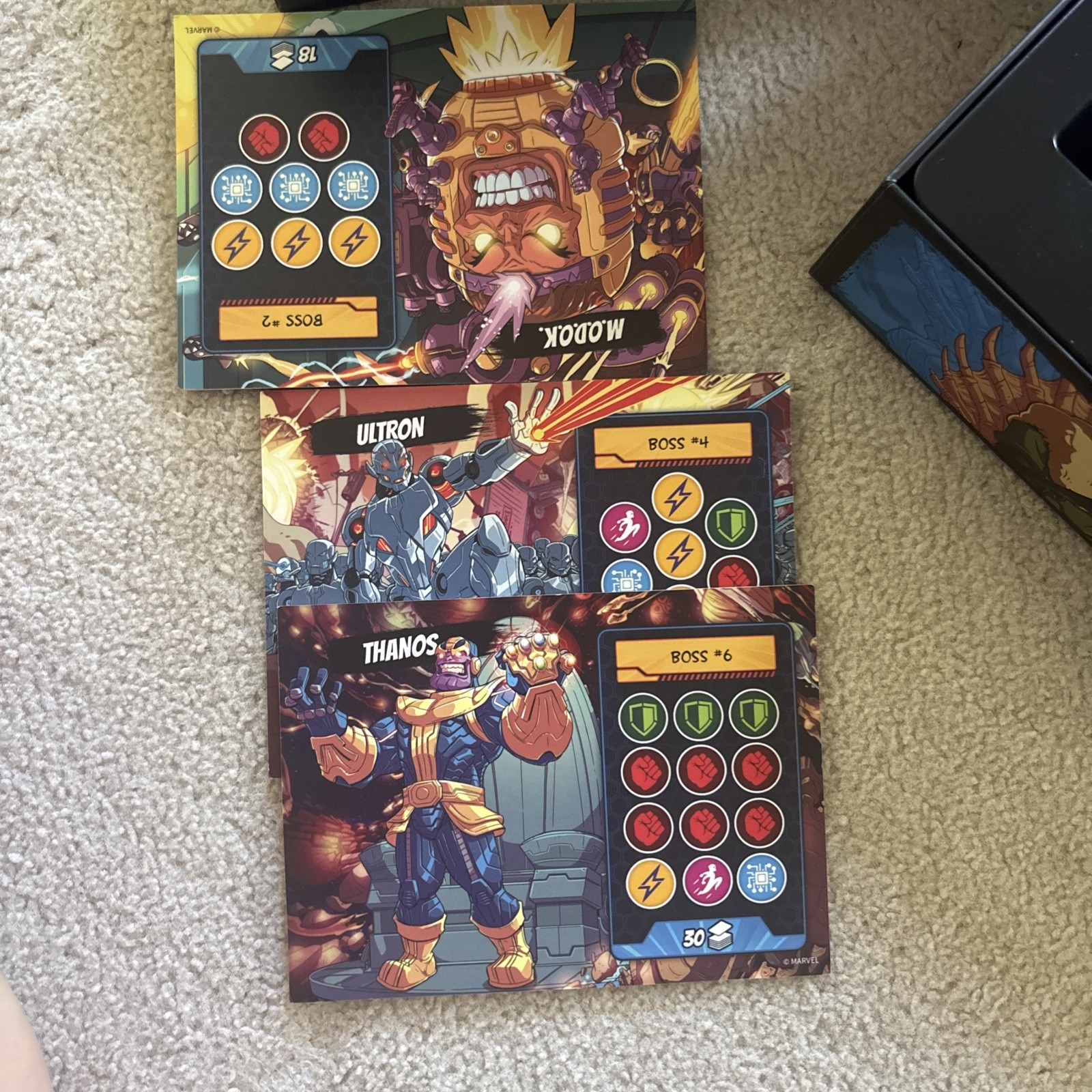 5 Minute Marvel Cooperative Strategy Card Game- MISSING PIECES