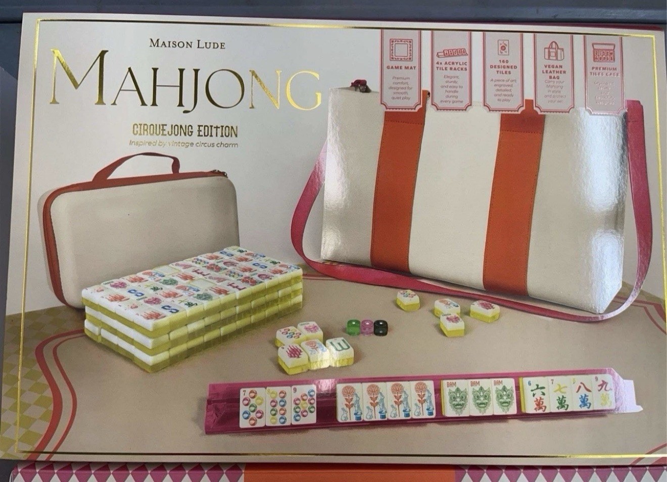Maison Lude Deluxe Acrylic Mahjong Starter Set (Cirquejong Edition)