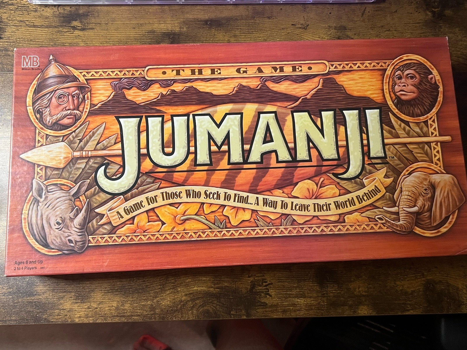 1995 Jumanji Milton Bradley Board Game 100% Complete MB The Original Vintage