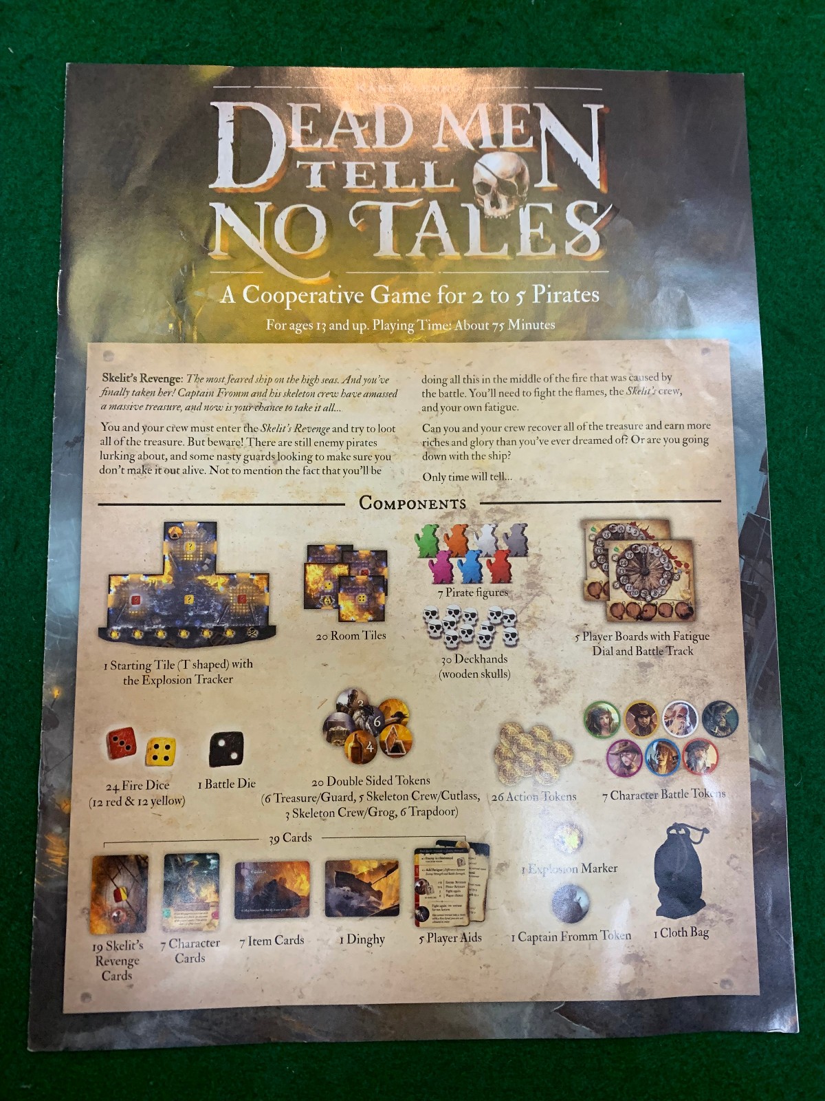 DEAD MEN TELL NO TALES 2016 Board game Complete!