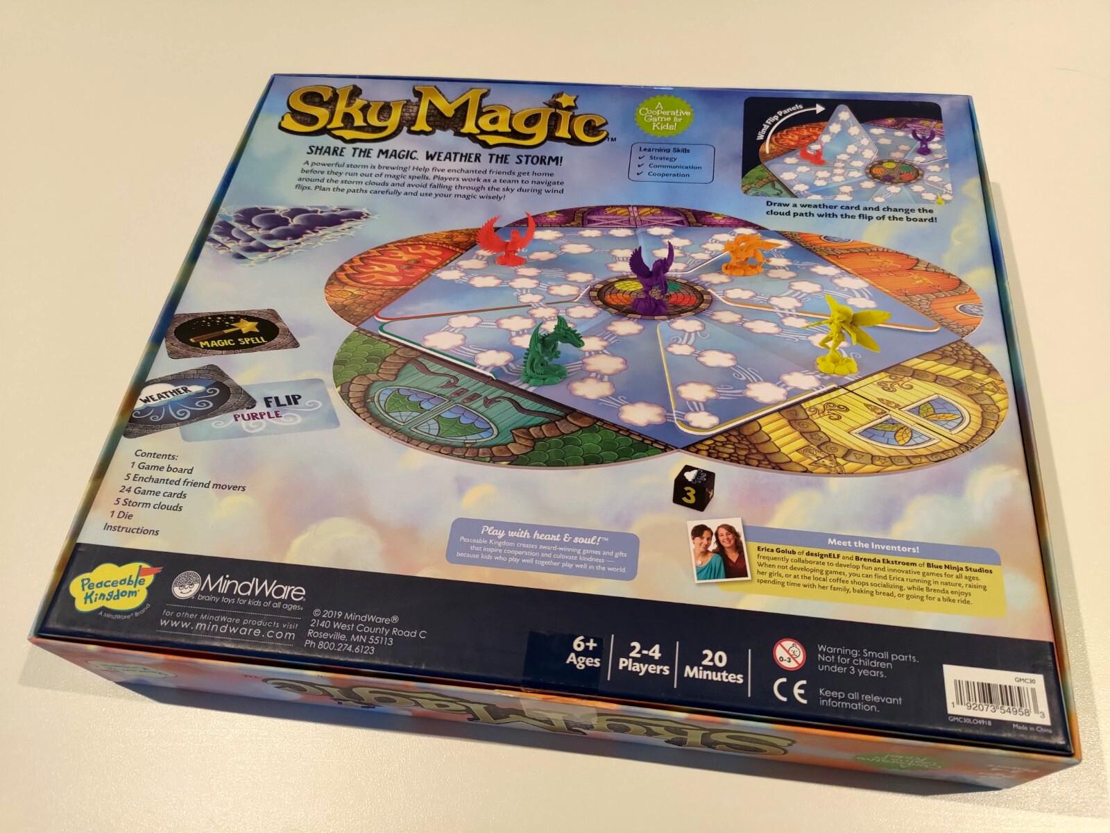 Sky Magic By Peaceable Kingdom Board Game Ages 6 And Up 2-4 players – COMPLETE