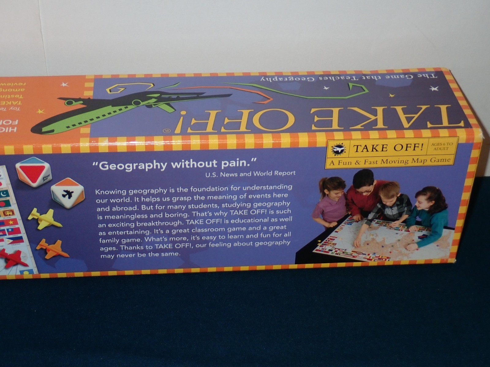 Take Off Geography Board Game 15th Anniversary Edition Complete
