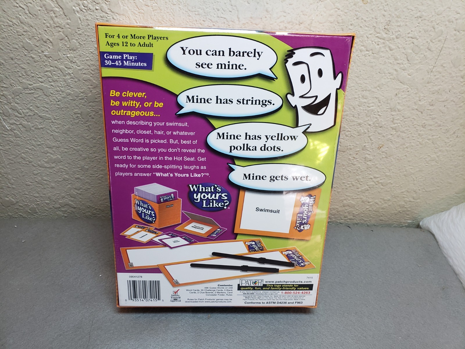 What’s Yours Like Game Family Night Board Game NIB Ages 12+, New, Sealed
