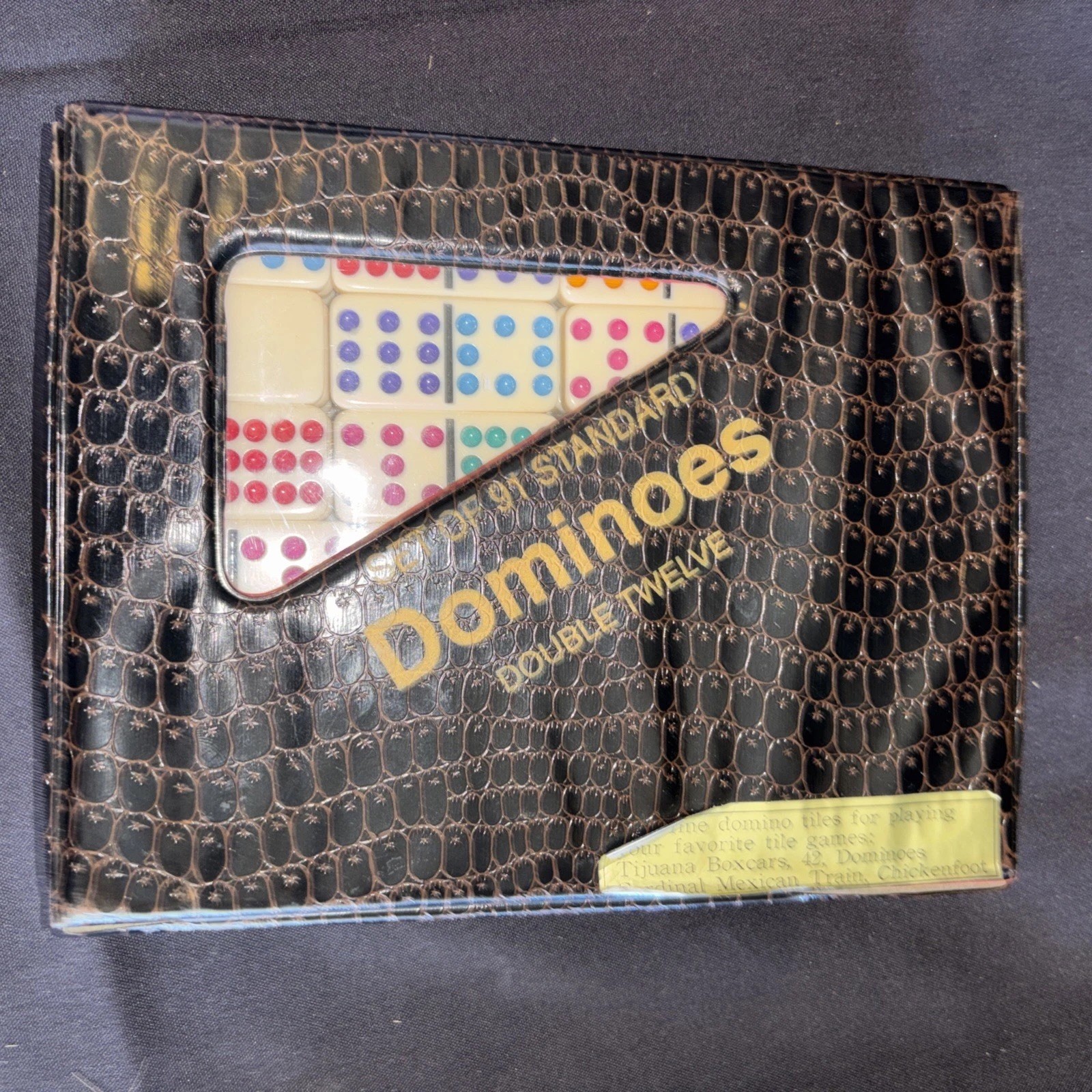 Set of 55 Professional Dominoes Double Nine Complete Set Vintage