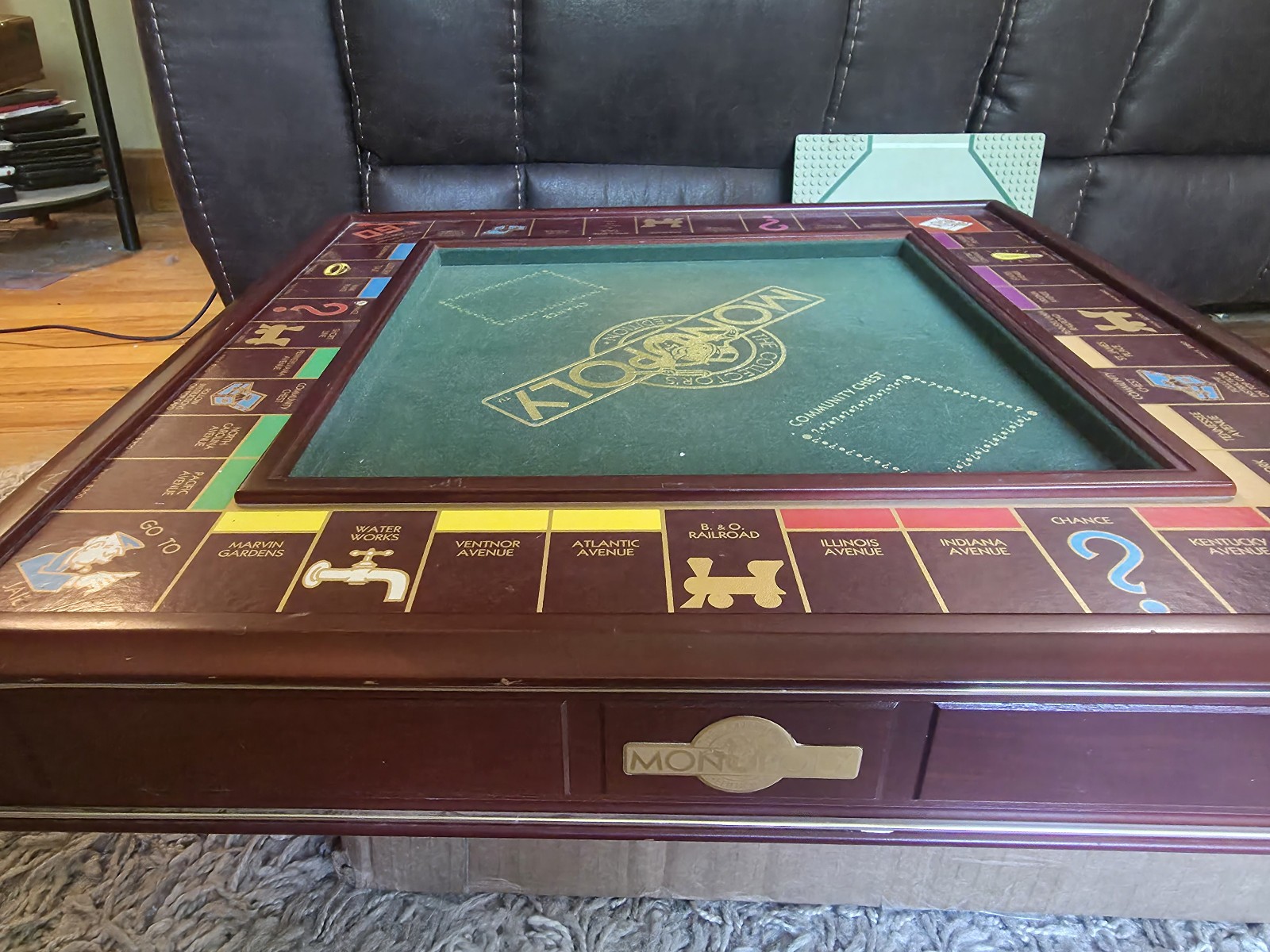 Franklin Mint MONOPOLY Collector’s Edition Wood Board Game 1991 Complete* W/ COA