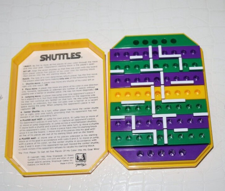 Shuttles Maze Game Shoptaugh Complete Purple & Green Strategy Fun!