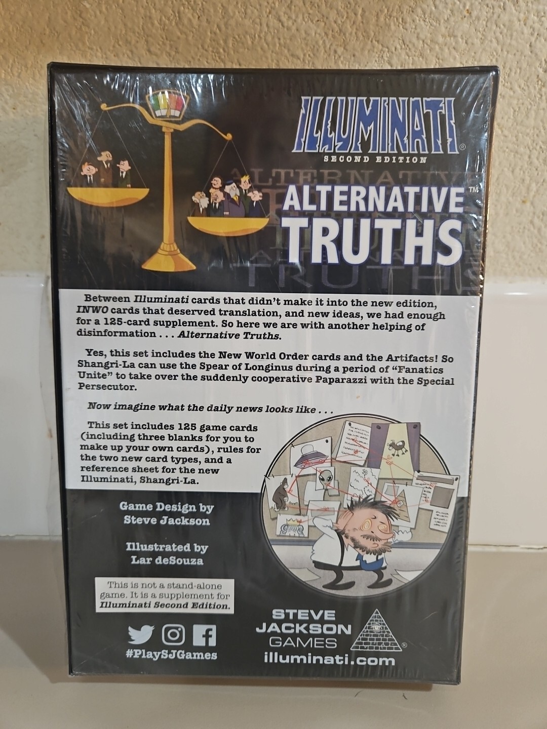 Alternative Truths EXPANSION Illuminati 2nd Edition Steve Jackson Games SJG 1578