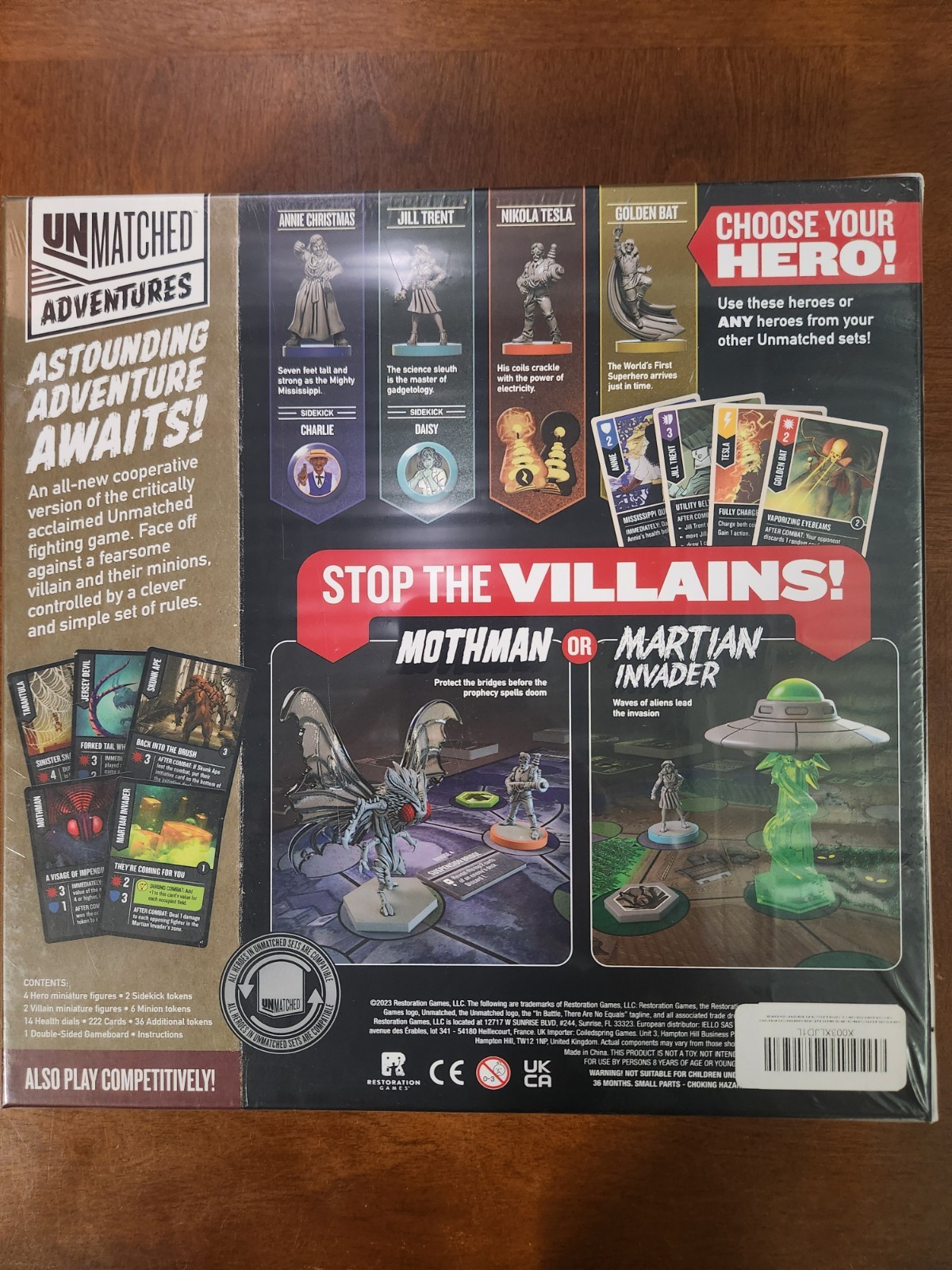 Restoration Unmatched Adventures: Tales to Amaze Heroes Vs. Villain NEW, SEALED