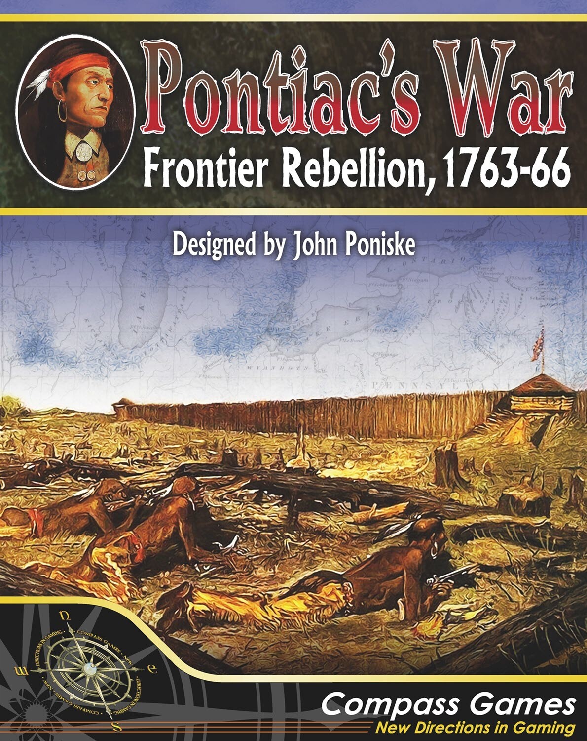 Compass Games: Pontiac’s War – Frontier Rebellion, 1763-66