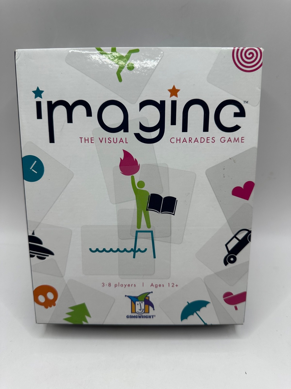 Imagine The Visual Charades Game Gamewright COMPLETE 3-8 Players Ages 12+