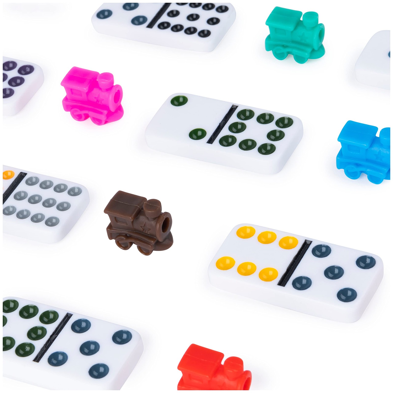 Spin Master Games Legacy Deluxe Mexican One Size, Train Dominoes