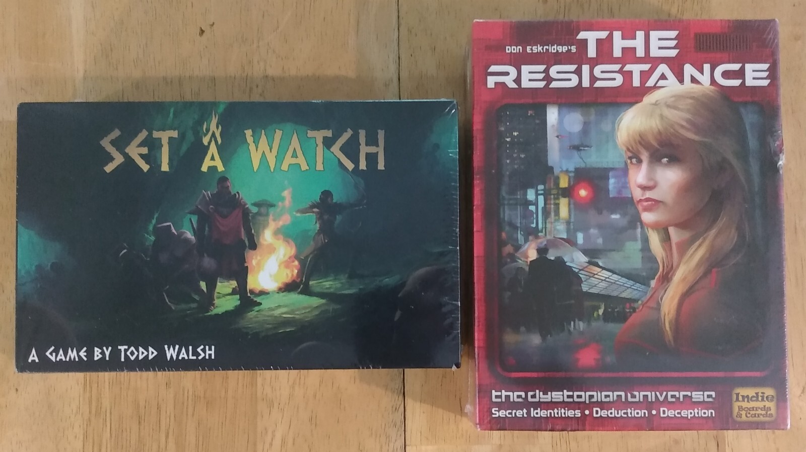 Set A Watch & The Resistance/Sealed Card Games/Todd Walsh/Rock Manor/Indie/New