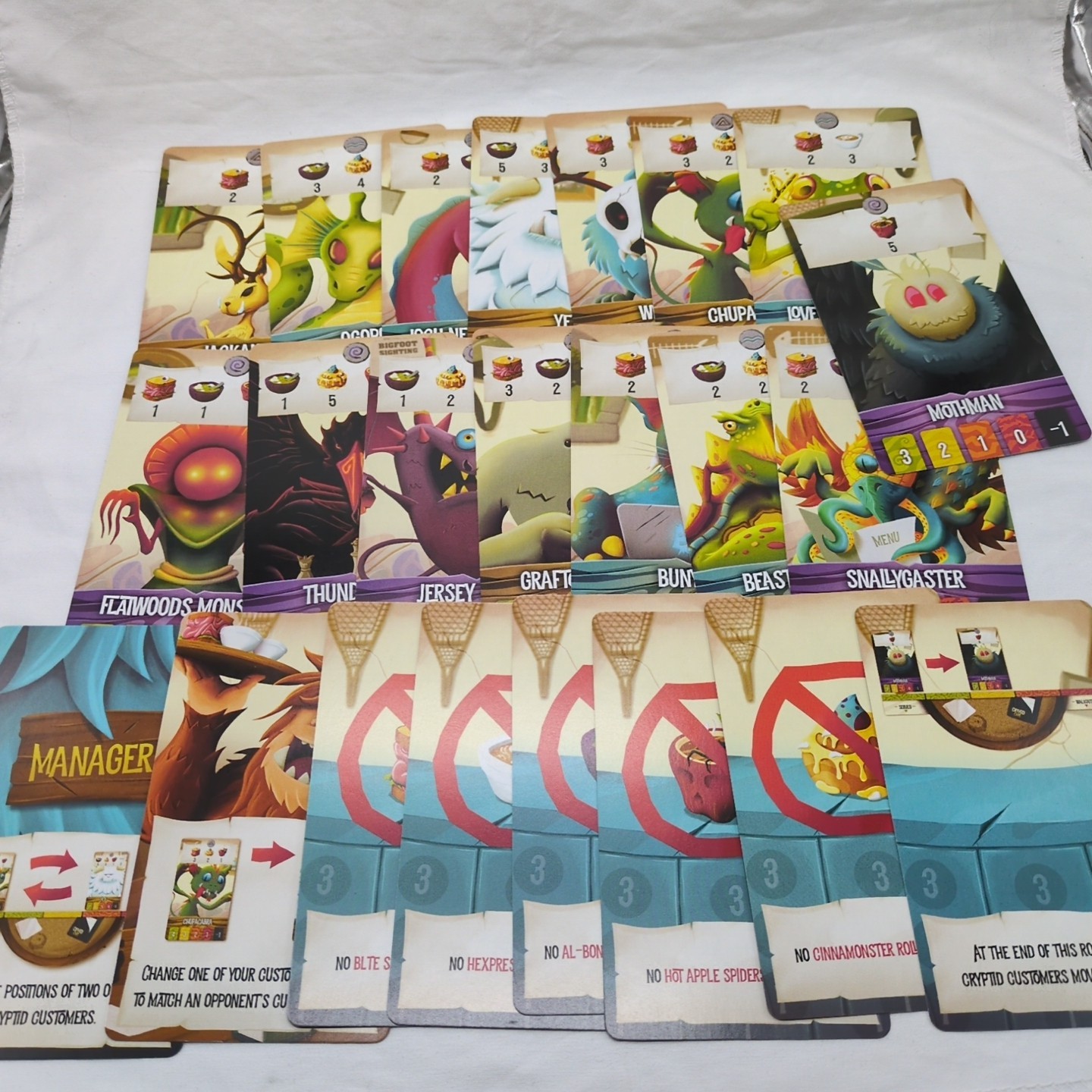 *Incomplete* Cryptid Cafe 25th Century Squatchy Games Board Game