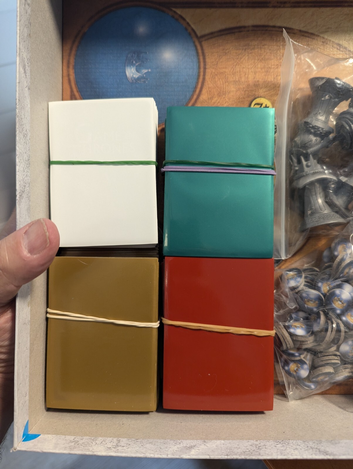 A GAME of THRONES The Card Game 100% COMPLETE Core Fantasy Flight ALL SLEEVED