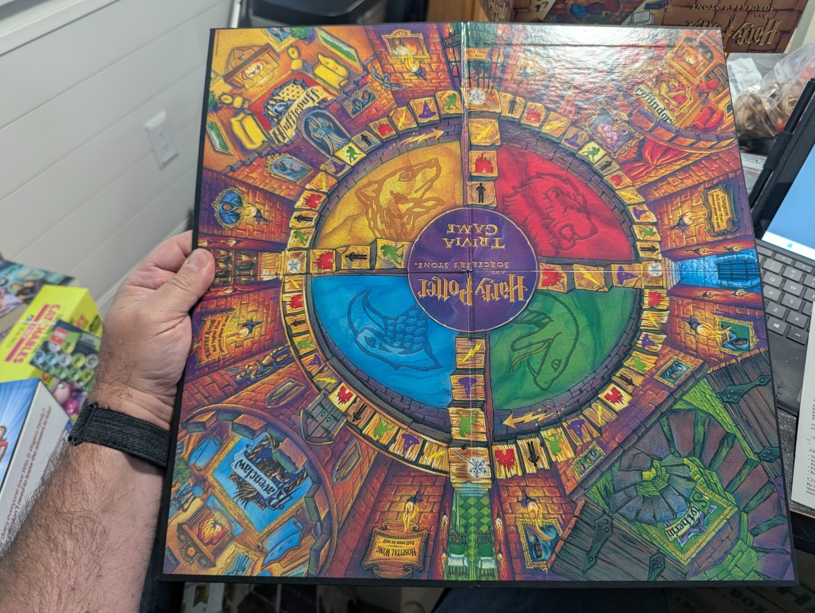 HARRY POTTER and the SORCERER’S STONE TRIVIA GAME 100% COMPLETE 2000 VINTAGE