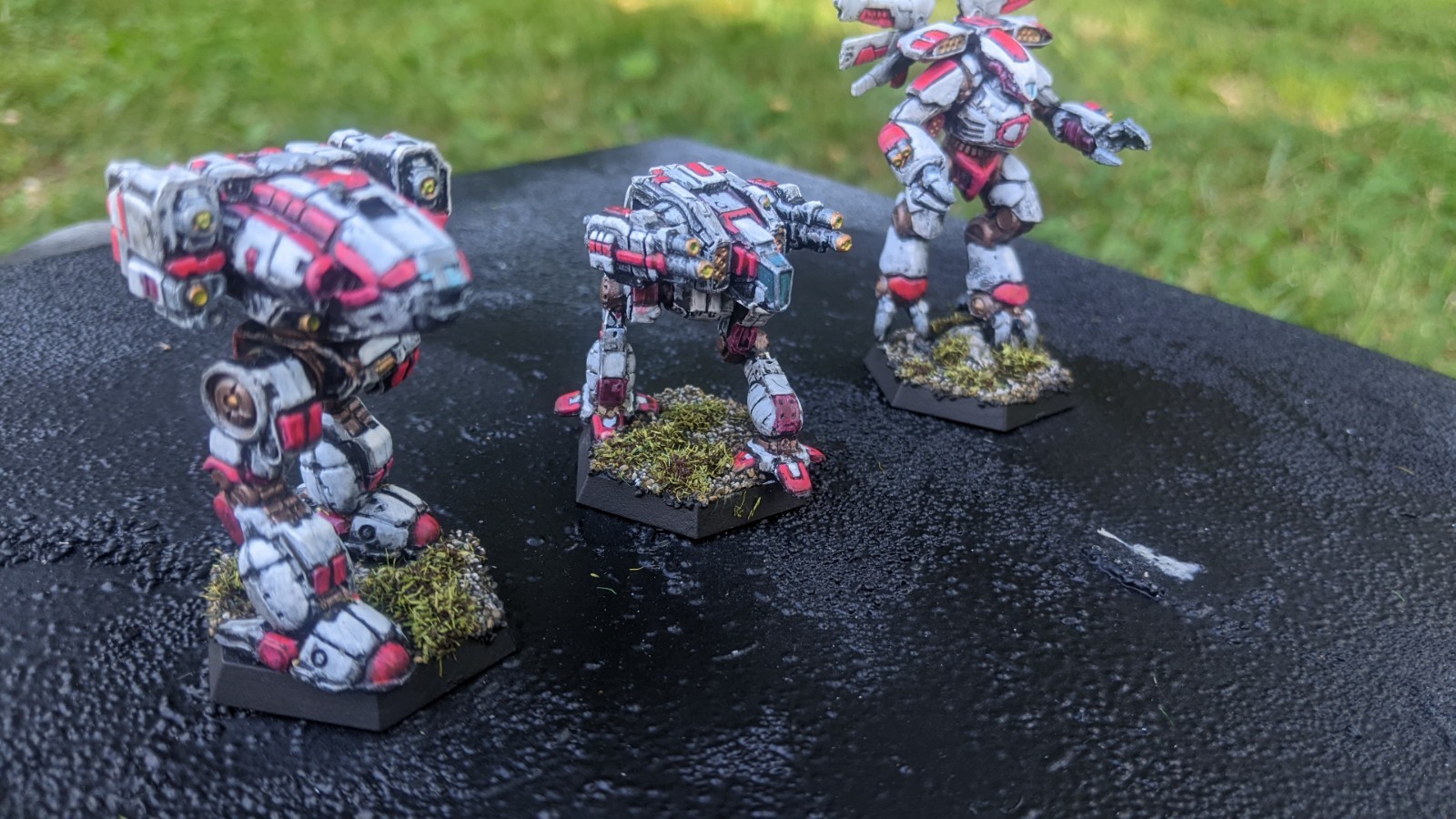 BattleTech: 21st Centauri Lancers Command. 4xModels. Painted.
