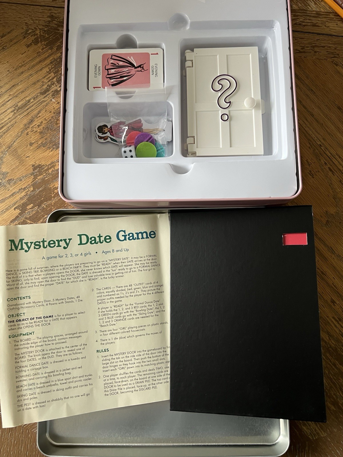 MYSTERY DATE BOARD GAME TIN BOX NOSTALGIA EDITION CLASSIC 2014 *COMPLETE*