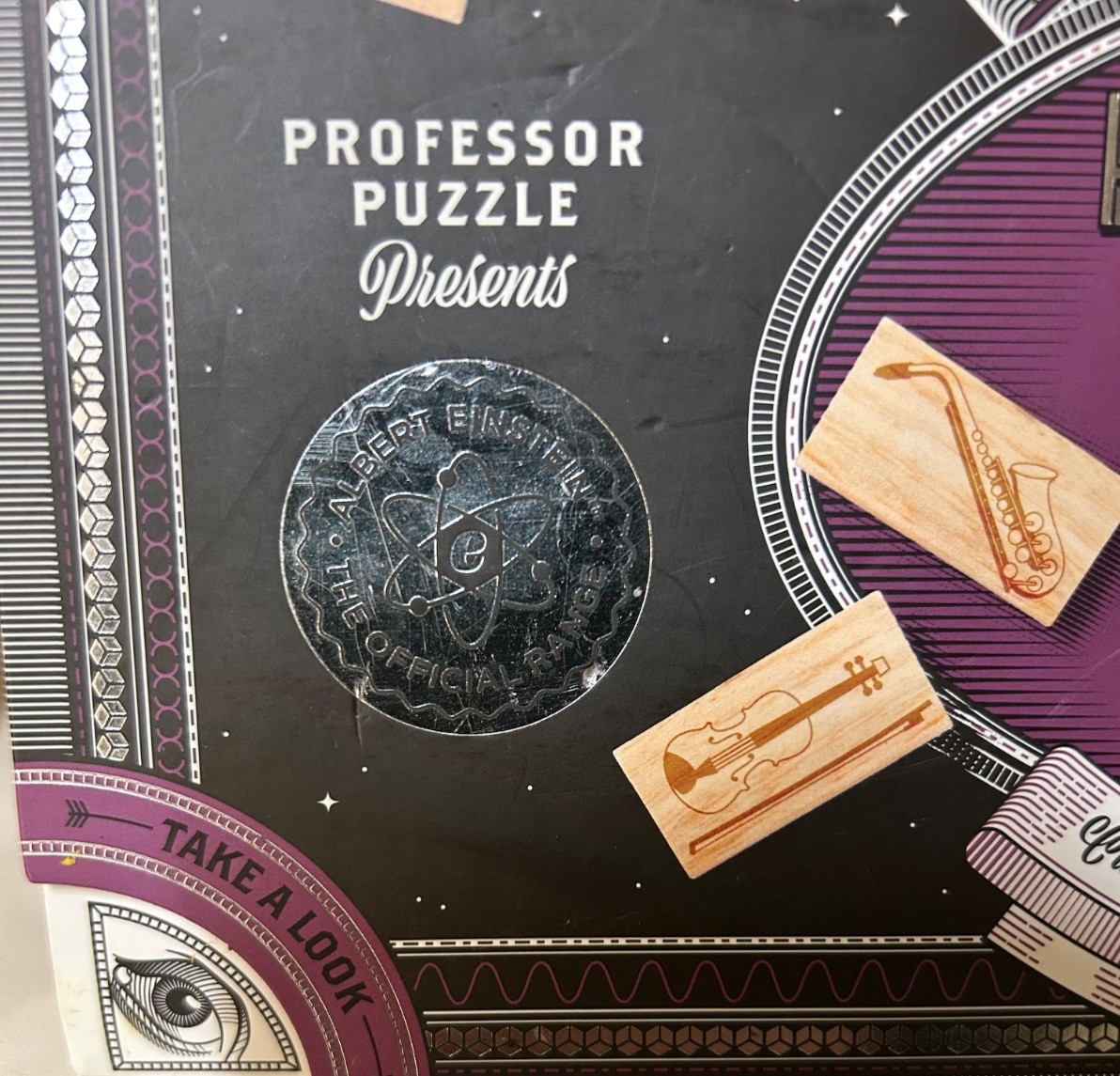 Professor Puzzle Einsteins Collection House Riddle Wooden Brain Teaser Open Box