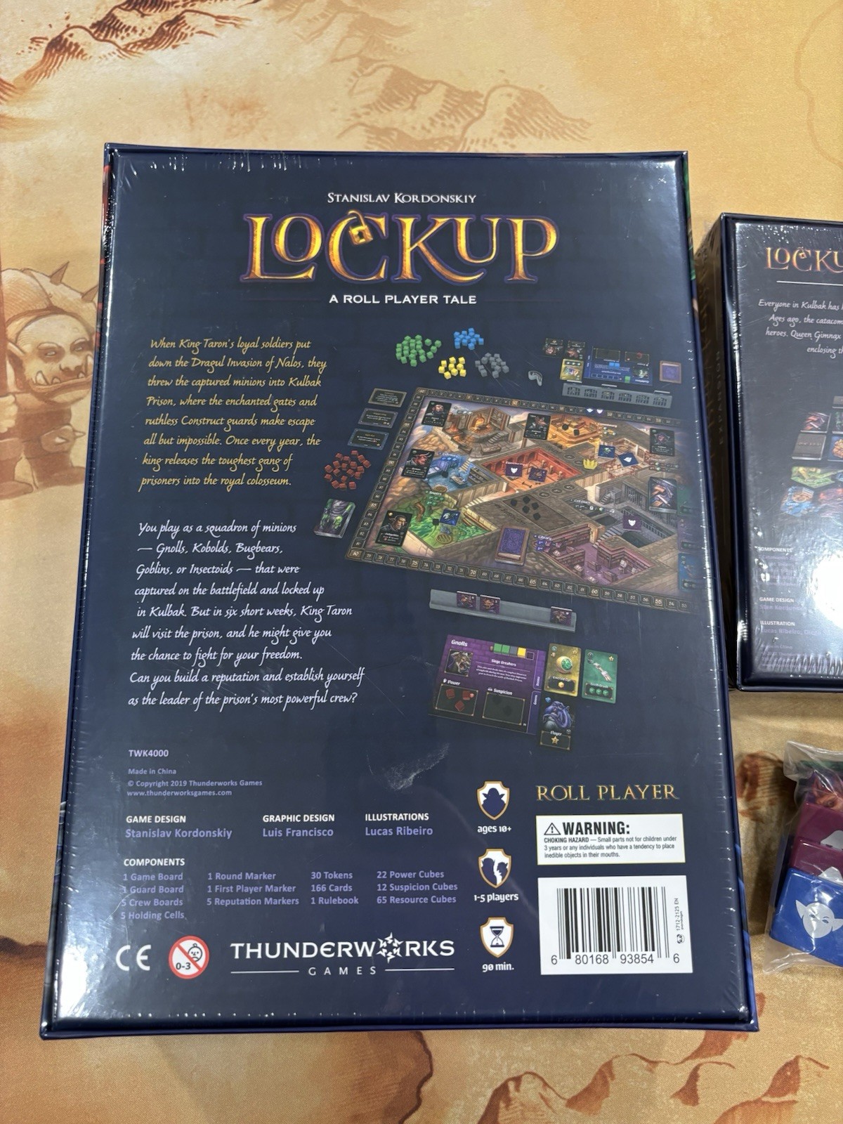 Lockup: A Roll Player Tale Board Game + Breakout Expansion + Acrylic Tiles *NIS*