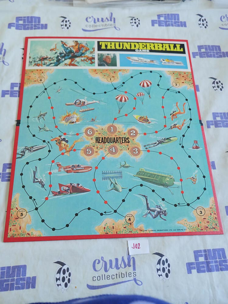 James Bond 007 Thunderball Board Game Milton Bradley (1965) [J05]