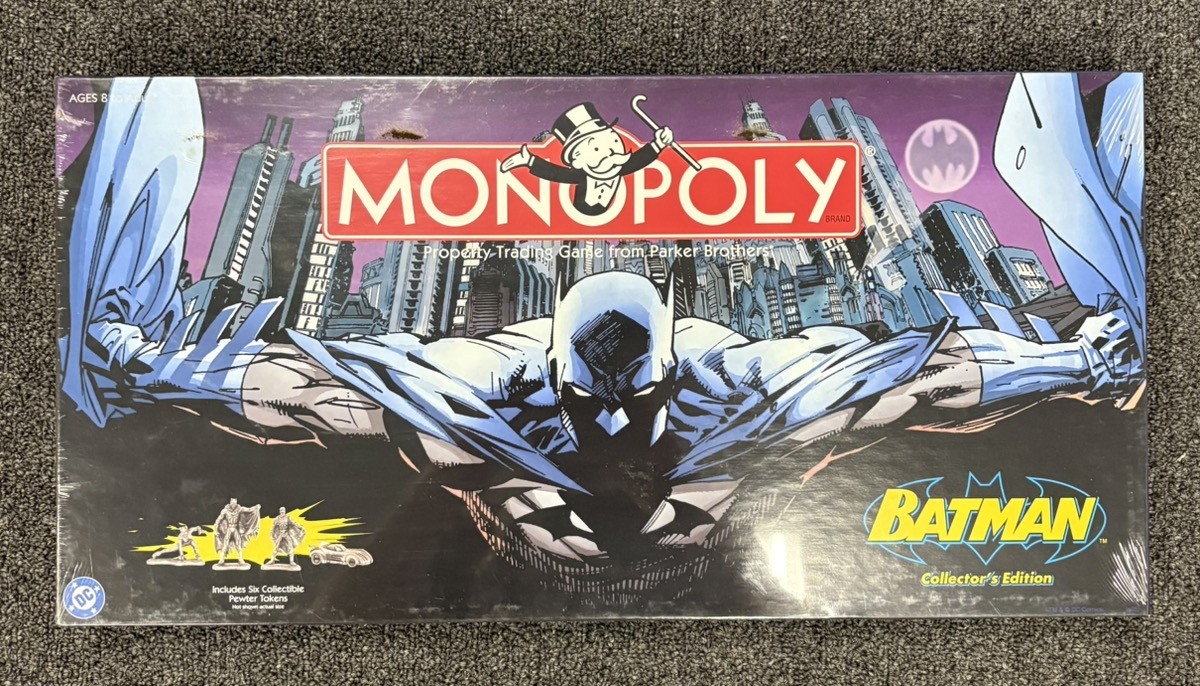 NEW MONOPOLY BATMAN COLLECTORS EDITION BOARD GAME SEALED DC COMICS S (MVP039818)