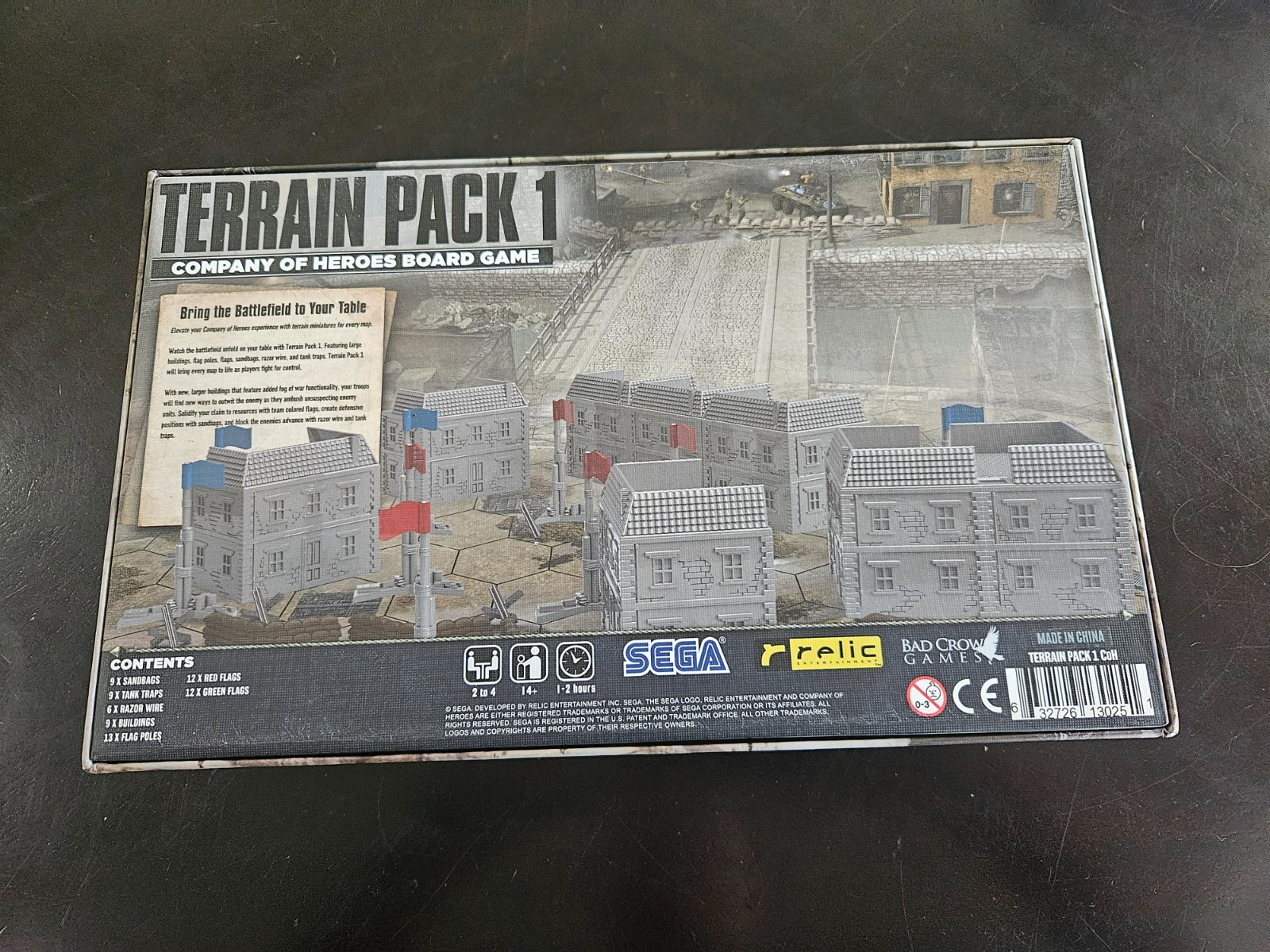 Company of Heroes Terrain Pack 1 -Complete, VGC- 2nd Edition Board Game