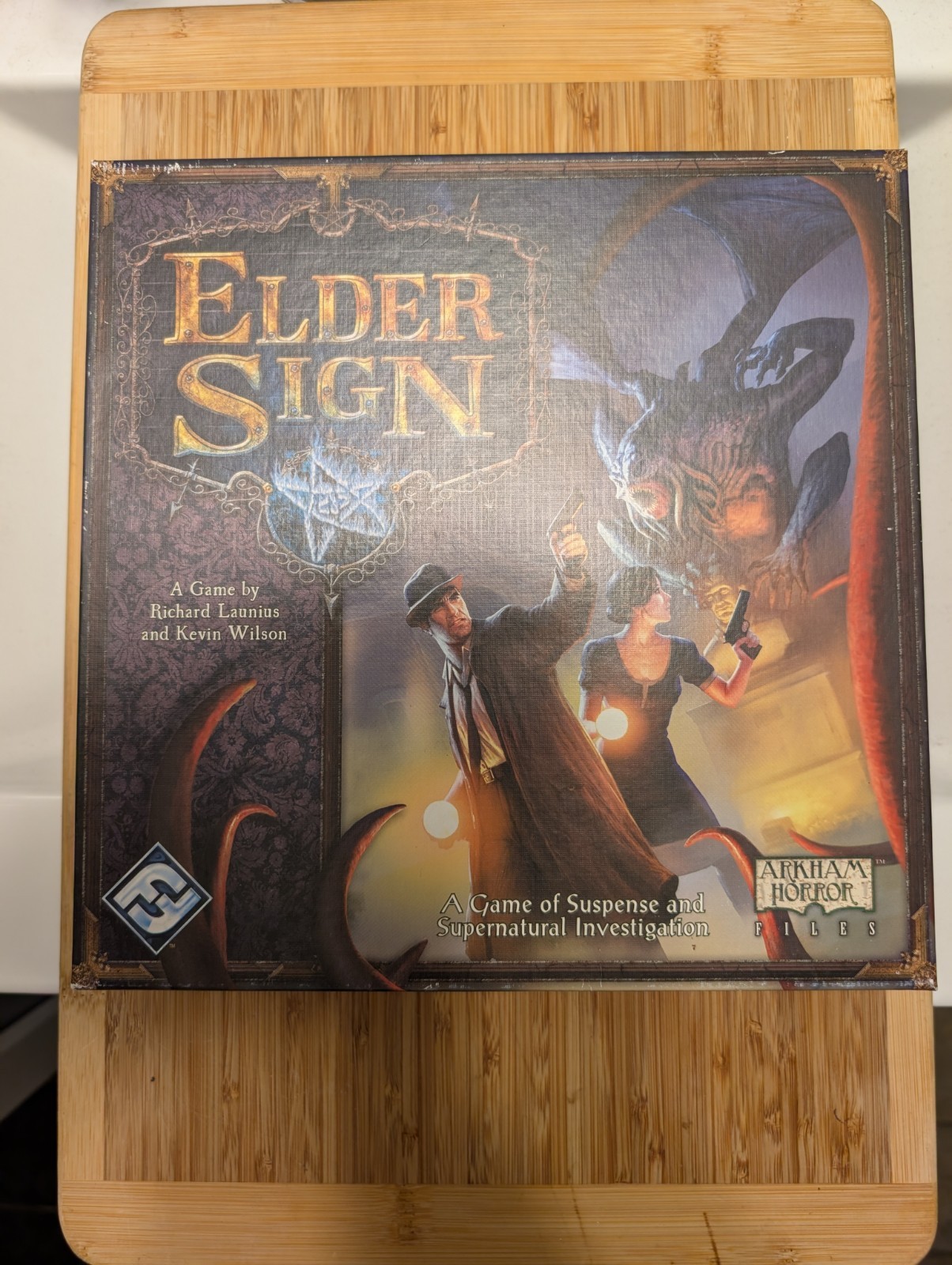 Arkham Horror Revised + Elder Sign Board Game Lot Lovecraft Cthulhu Complete
