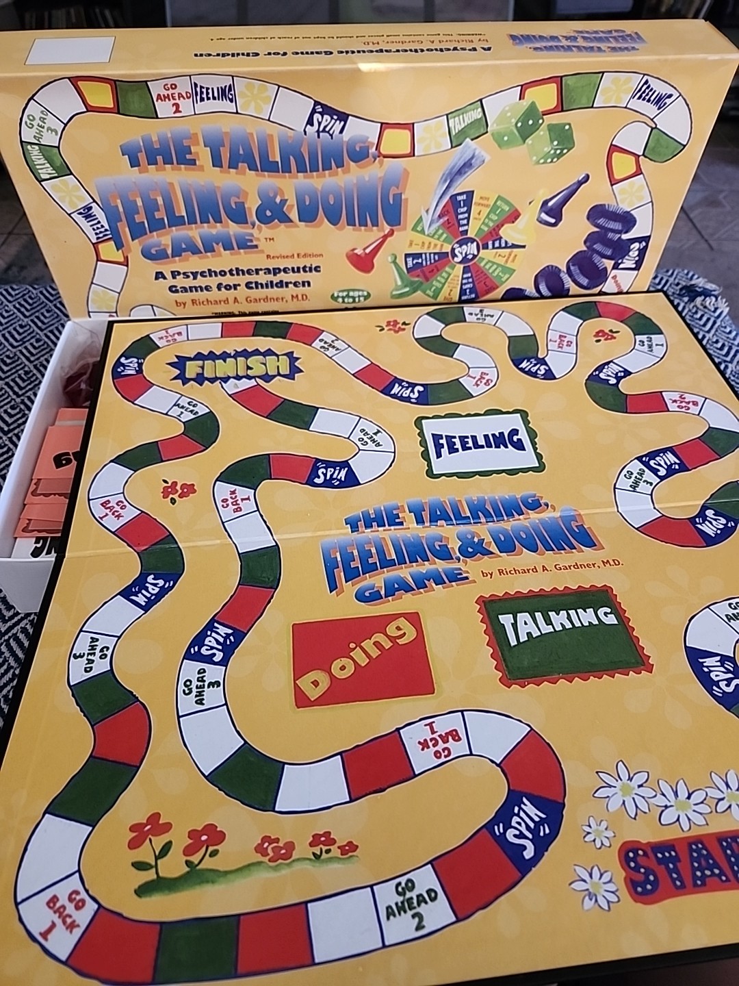 COMPLETE The Talking Feeling & Doing Game Psychotherapeutic For Children 1998