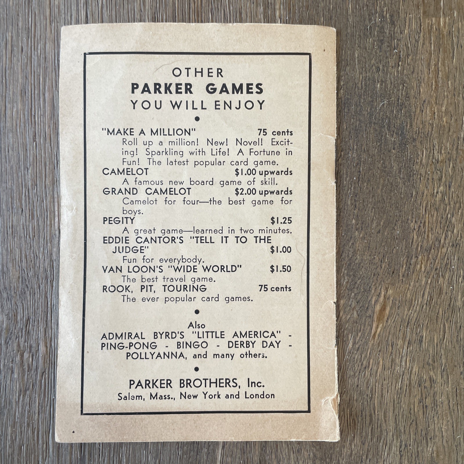 RARE 1930s Fashionable English Game SORRY! Complete Board Game Early Edition