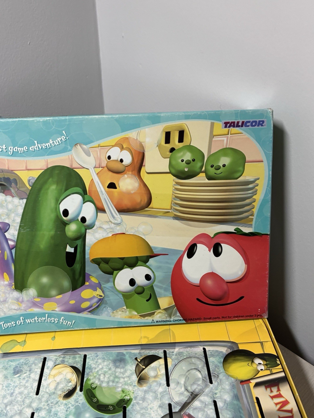 VeggieTales Don’t Sink In The Sink Board Game Talicor 1999 Complete Family VTG