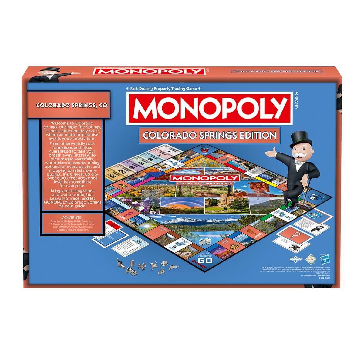 Colorado Springs, CO Monopoly Board Game