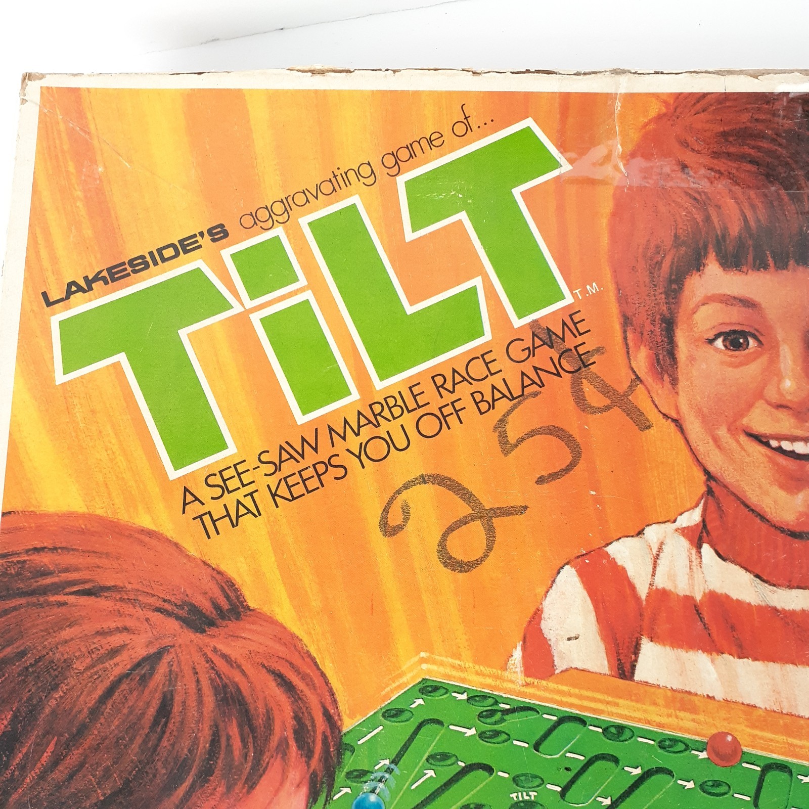 Lakeside’s TILT See-Saw Marble Game Vintage 1974 No. 8334 USA No Marbles