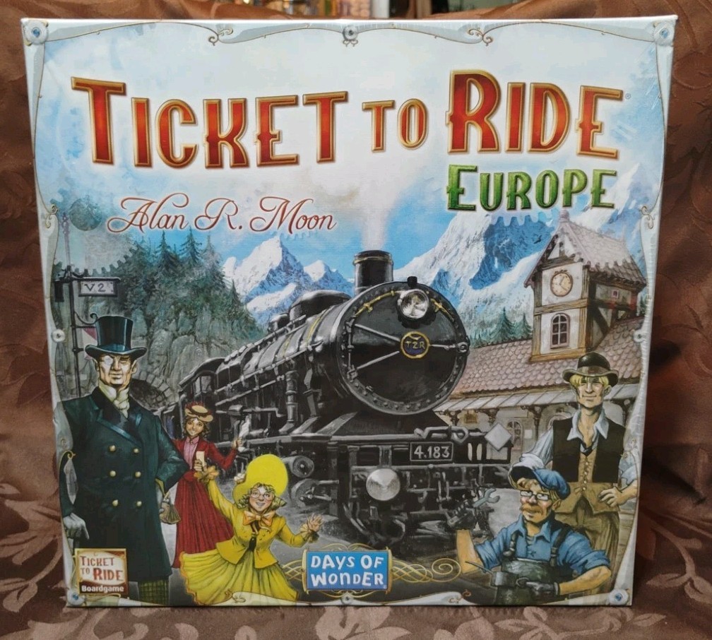 Ticket to Ride Europe Board Game Tunnels Ferries Train Stations Strategic