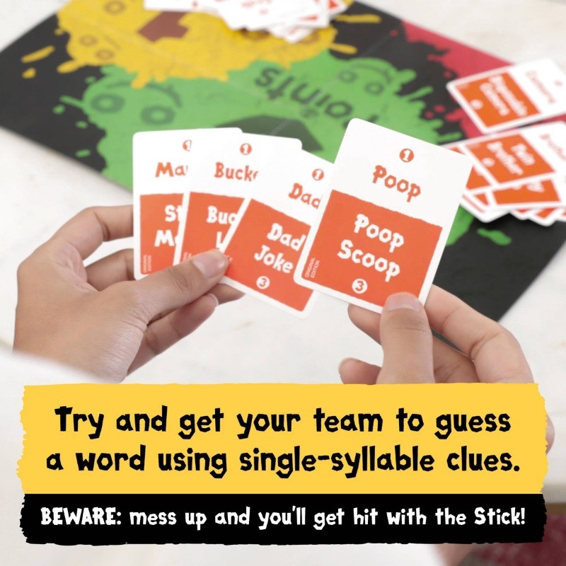 Poetry for Neanderthals Game: Problem Solving, 15 Min Play, Cards, Game Board