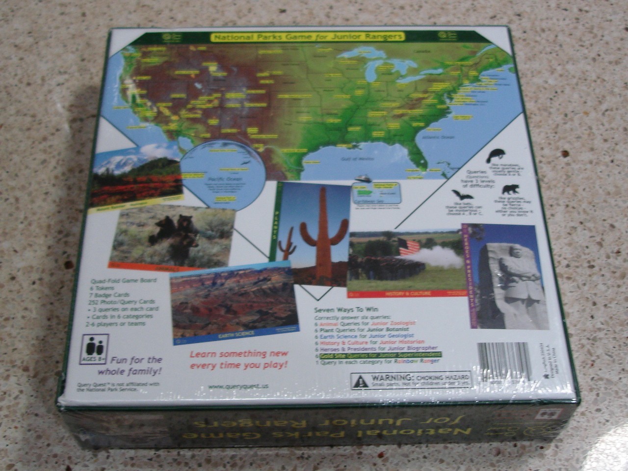 RARE-New/Sealed National Parks Game for Junior Rangers