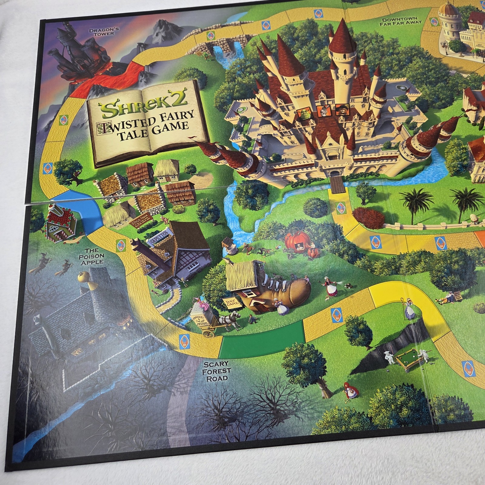 2004 Shrek 2 Twisted Fairy Tale Board Game Milton Bradley Complete New Open Box