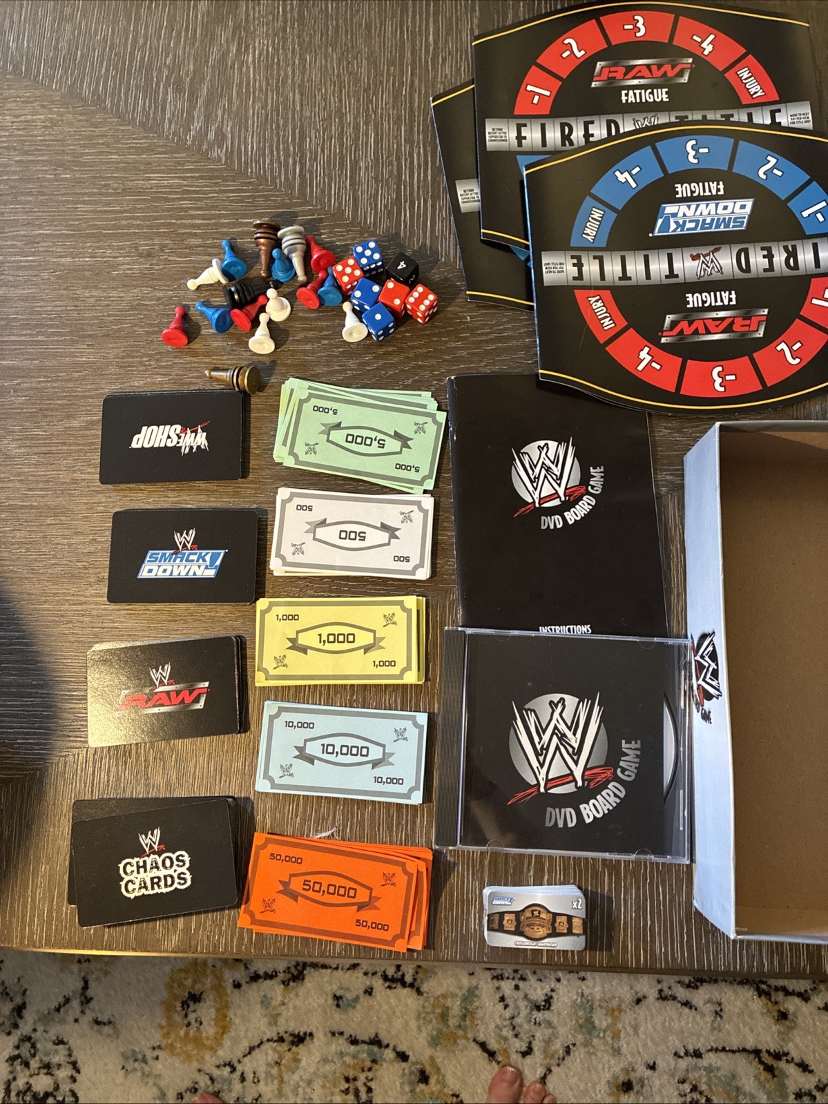 2006 WWE DVD Board Game Specialty Board Games SPG 2nd Edition Raw WW Smackdown