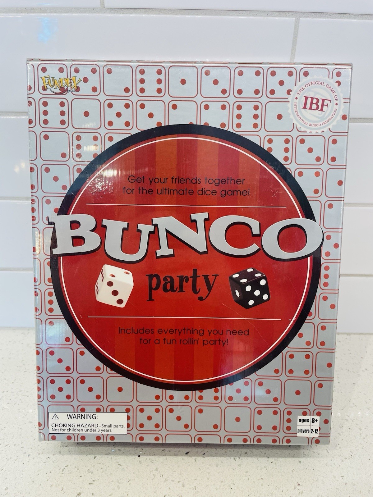 Bunco Party Dice Game 2 to 12 Players 2004 Fundex New Sealed