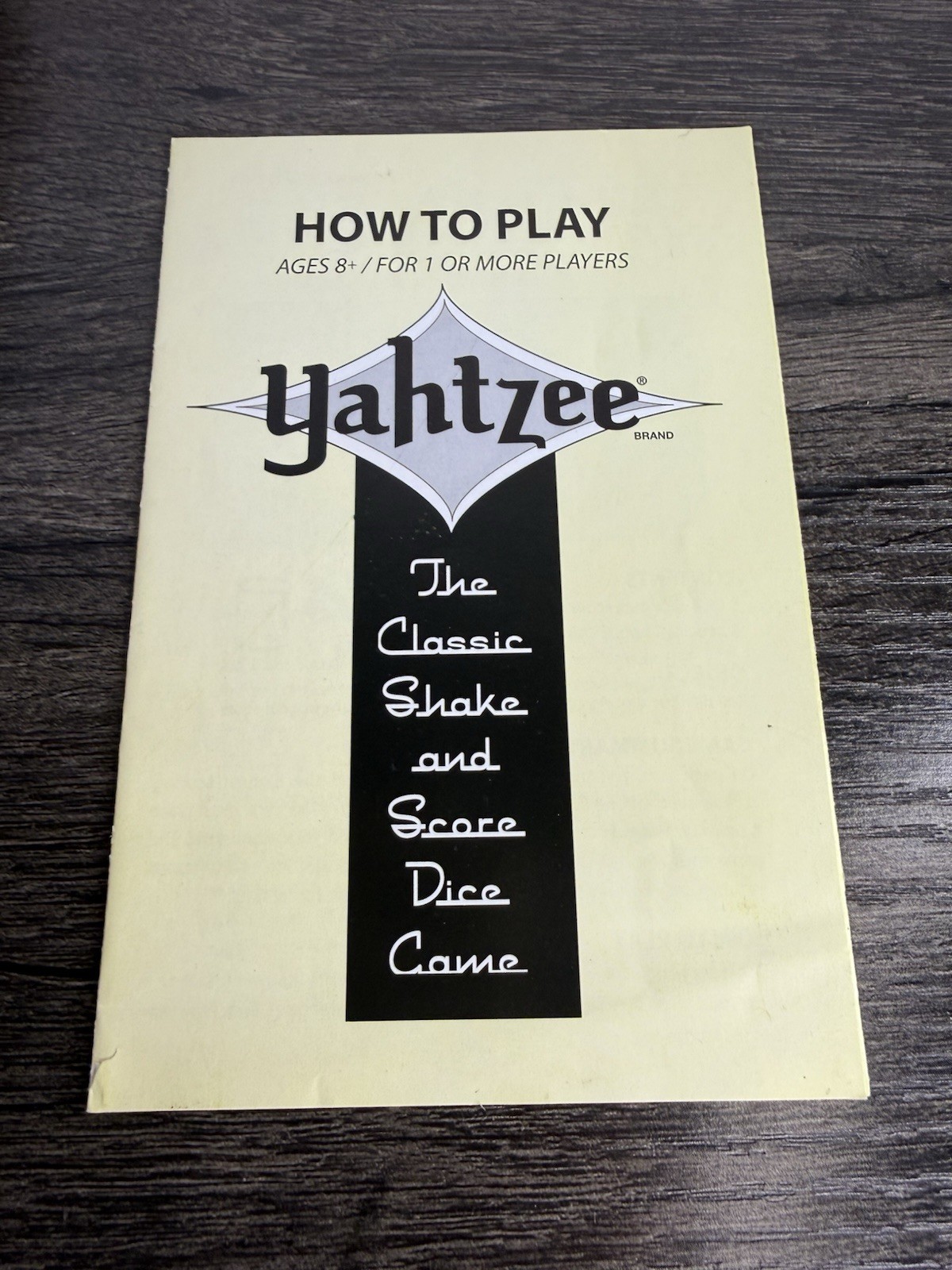 Yahtzee Bookshelf Edition Wood Box 2005 Game. Read Details.
