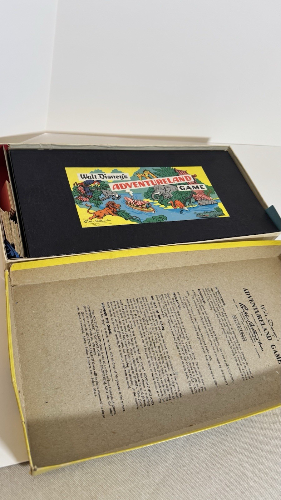 Vintage 1956 Walt Disney Adventureland Board Game by Parker Brothers