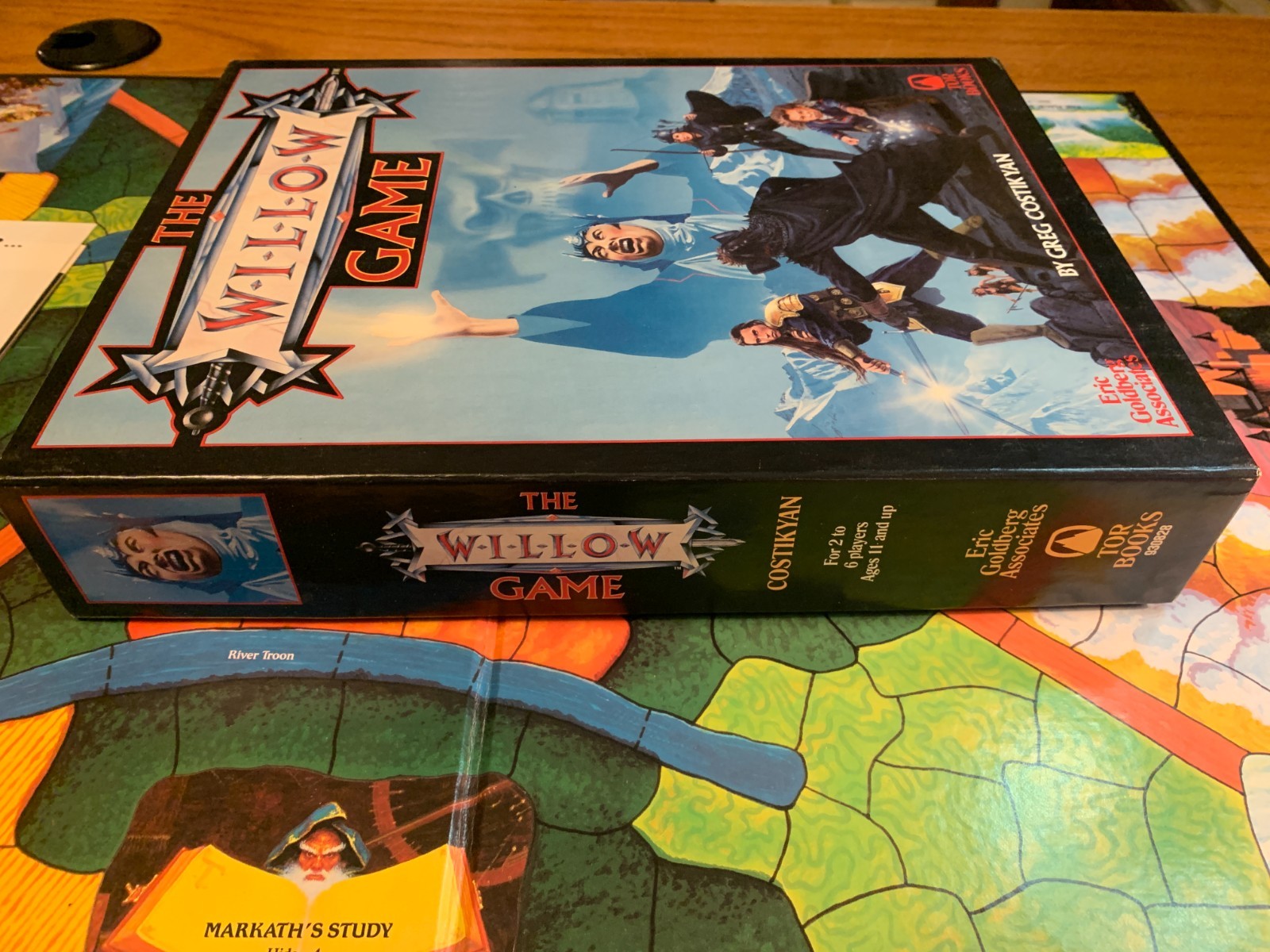 The WILLOW Board Game Lucas Films Greg Costikyan Tor Books 1988