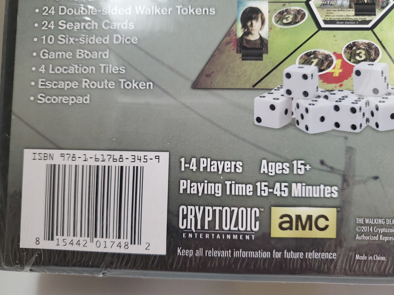 Walking Dead Don’t Look Back Dice Game – Cryptozoic – Factory Sealed NEW