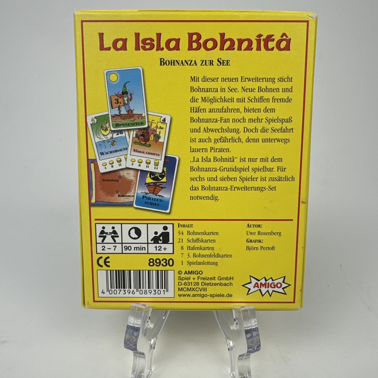 Amigo Board Games Bohnanza La Isla Bohnita German 1998 MINT 100% Free Shipping