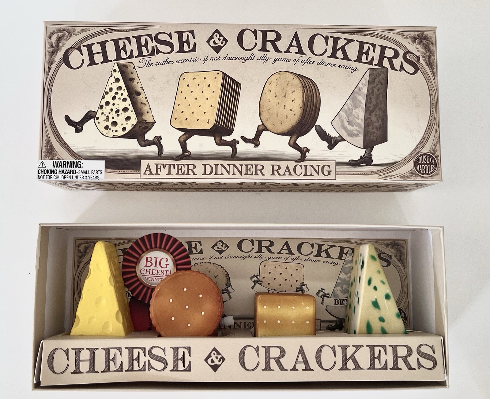 Cheese & Crackers After Dinner Racing Game House of Marbles NEW