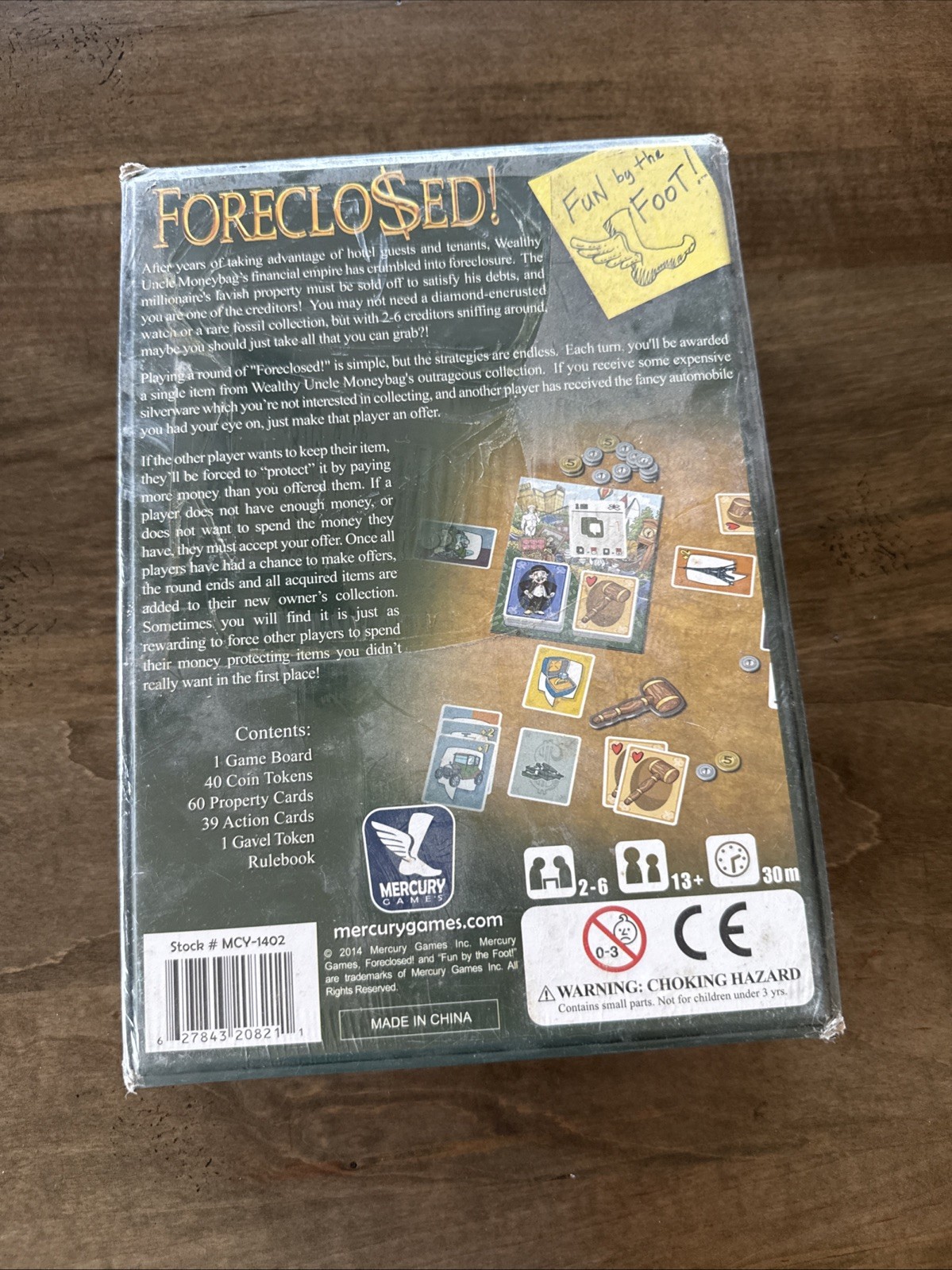 Foreclosed Board Game – Mercury Games New & Sealed