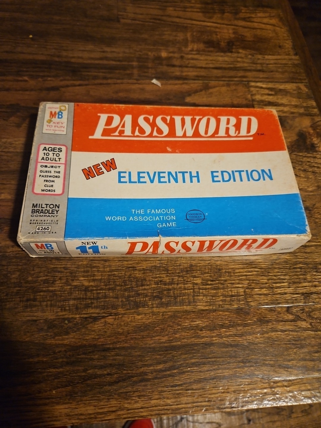 Milton Bradley Password Game Eleventh Edition 1970 Vintage, Complete Set